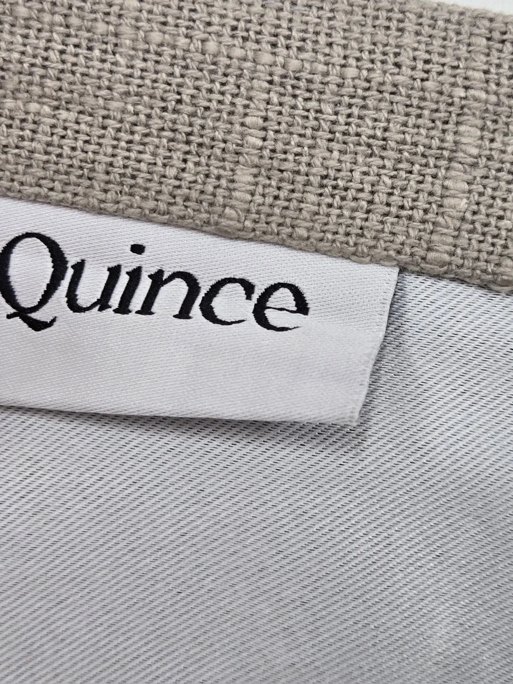 NWT QUINCE Set Of 2 48x84 Cotton Slub Blackout Curtains Grey 0776